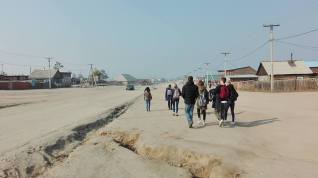 The main street of the largest village on Olkhon: there are about 2000 permanent island residents