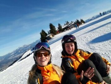 Liante & me: ski instructors!