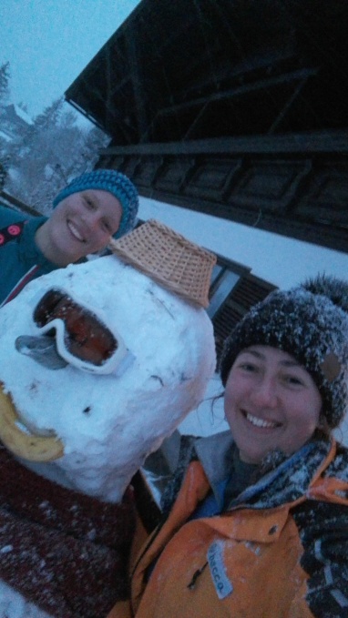 Barbara, the snowman and me